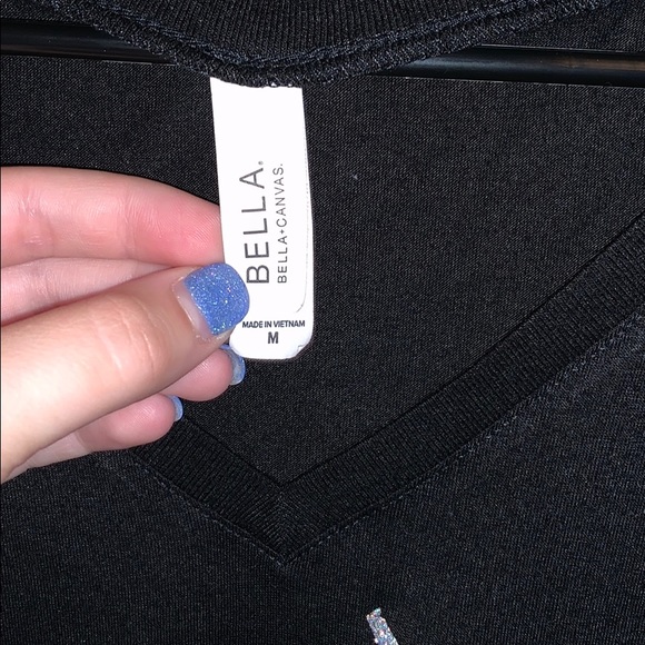 Black V-Neck “Just Farm It” Shirt - Picture 3 of 3